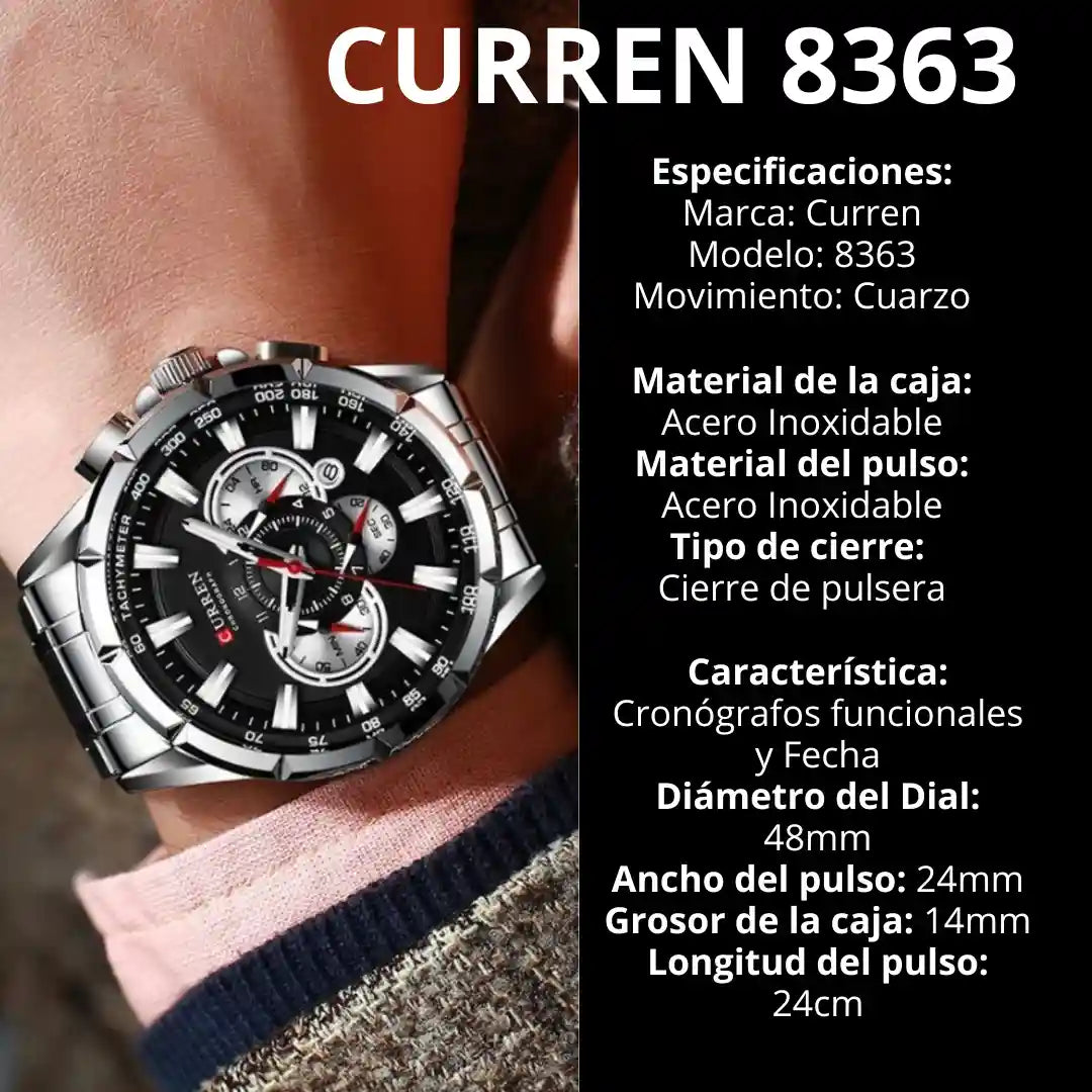 Reloj Curren 8363 | El mejor Regalo para NAVIDAD