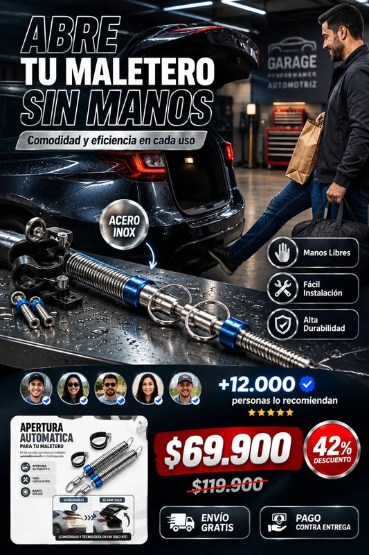 EleváCar™ - Resorte Elevador Automático para Maletero x2